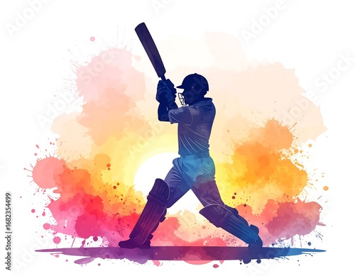 Cricket Player Silhouette Action (1)