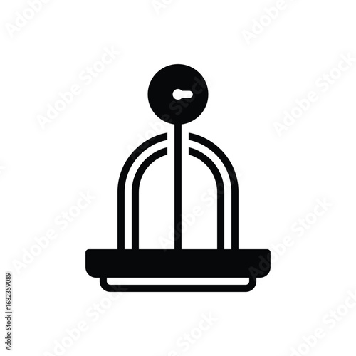 Black solid icon for weigh in