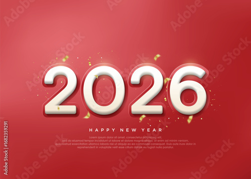 Classic number 2026, congratulations on the 2026 new year celebration.