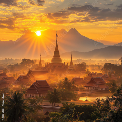 sunset in Southeast Asia 