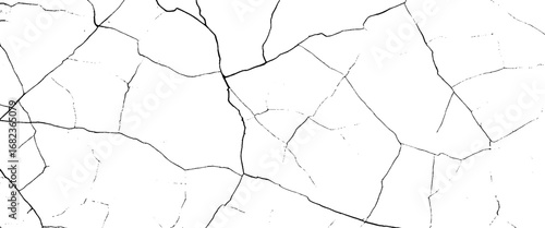Vector earth cracks texture marble surfaces design.