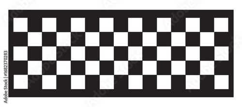 Black and white checkered line seamless pattern repeating banners of racing.The USA American flag is black and white color, the United States of America flag vector
