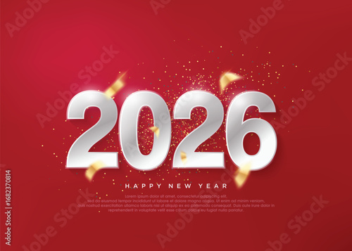 Classic number 2026, congratulations on the 2026 new year celebration.