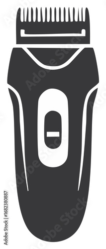 Beard Trimmer Icon. Simple Illustration of a Male Grooming Tool for Hair Removal and Personal Care