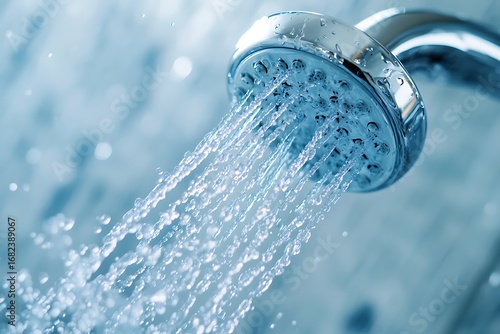 Shower head with water spray