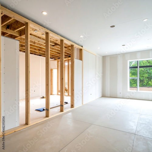 Interior construction, unfinished room