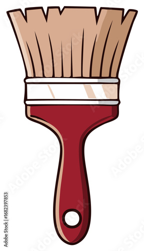 Bright Cartoon Paint Brush Tool for Painting Art Renovation and Creative Projects