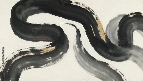 Abstract Ink Painting