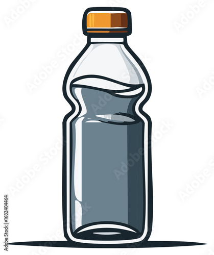 Bottled Water Illustration Refreshment Drink Hydration Thirst Quencher Healthy