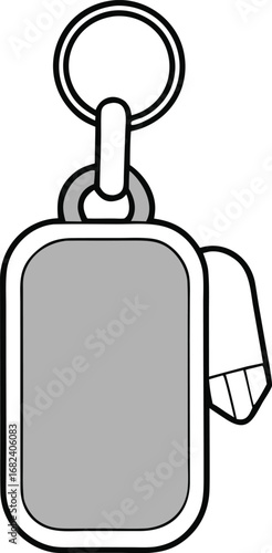 Silver keyring with multiple keys vector illustration for security and access concepts transparent background