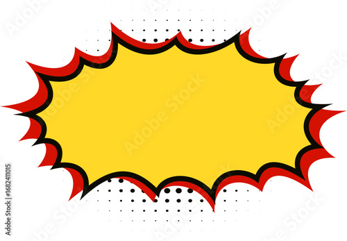 Yellow and Red Comic Explosion, Comic Explosion