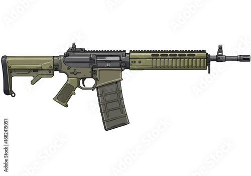 Modern tactical rifle design for defense and security applications