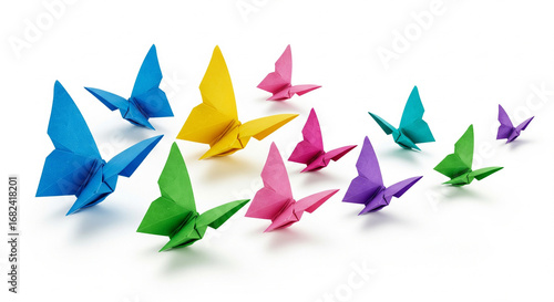 Origami butterflies