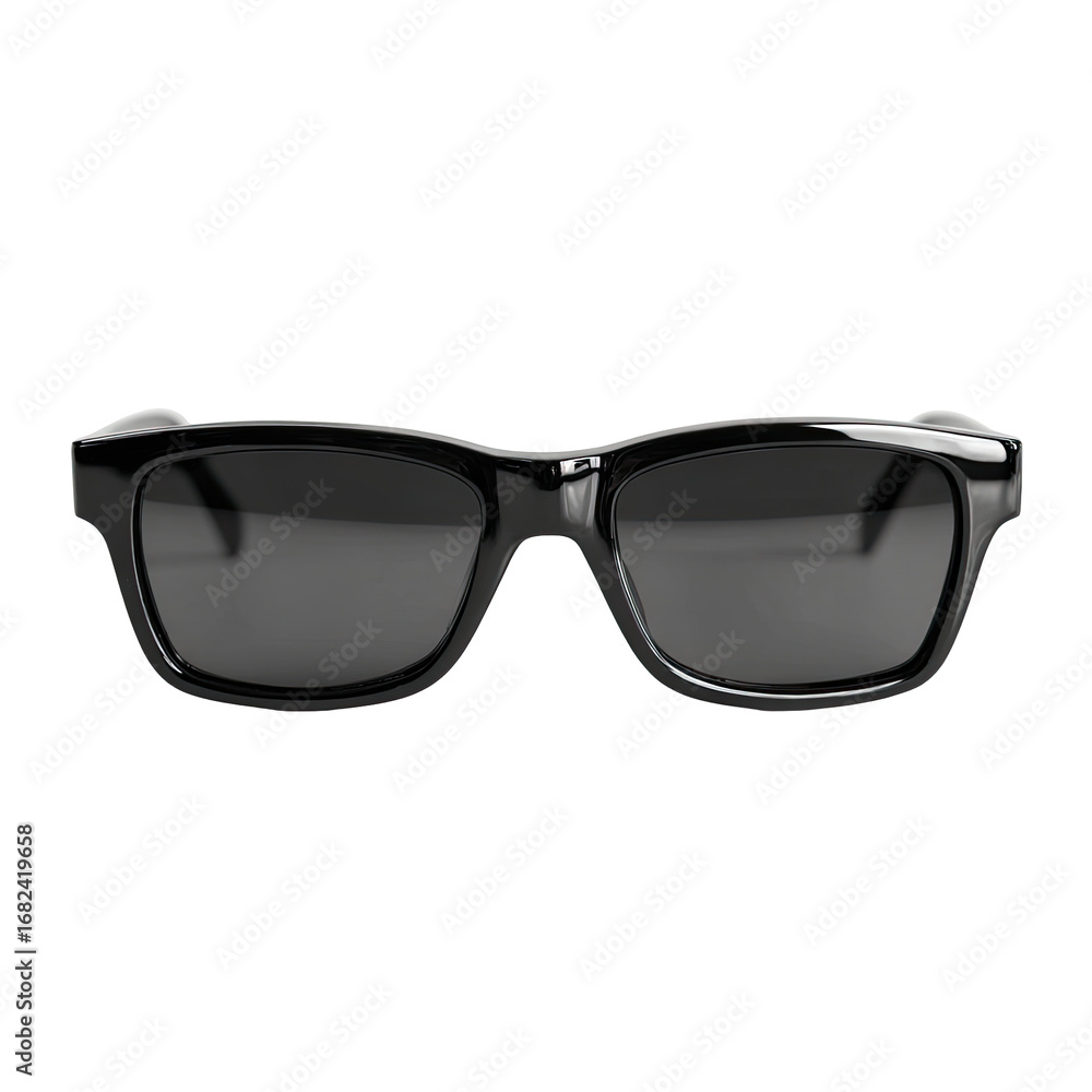 Fototapeta premium Front view of black sunglasses