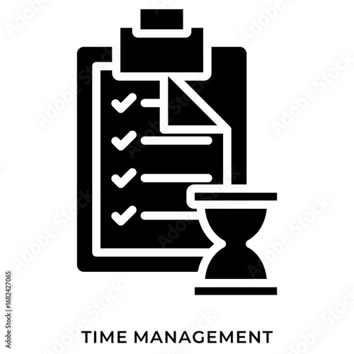 Time Management Glyph Icon
