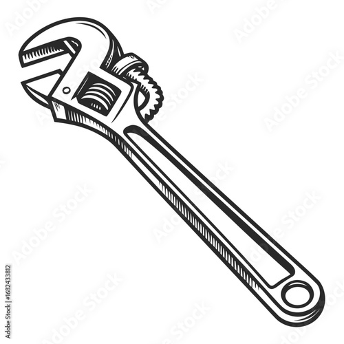 Adjustable wrench tool plumbing mechanical