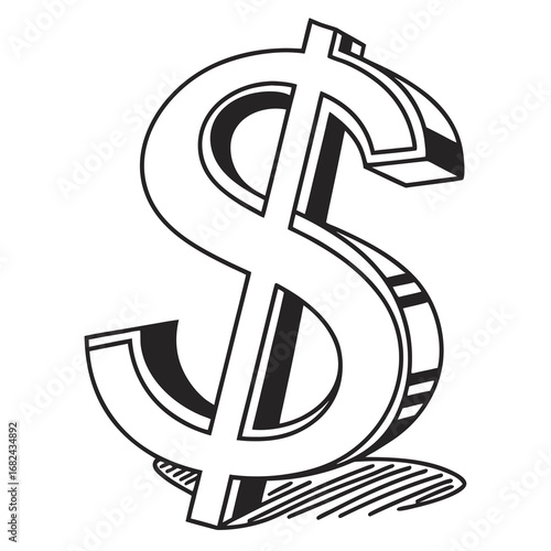 Bold Dollar Sign Symbol currency finance