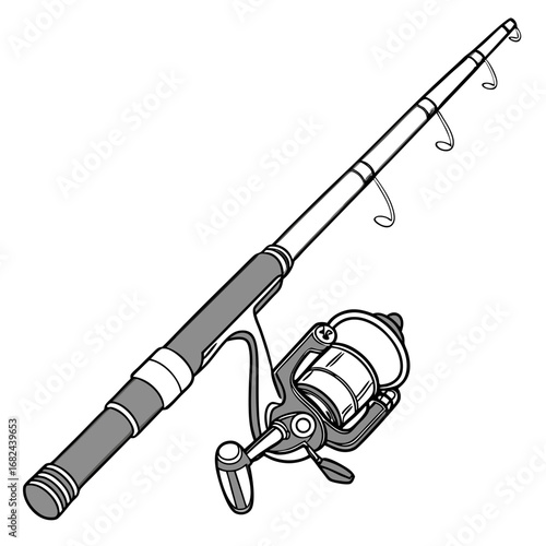 Fishing rod and reel equipment fishing reel angling equipment