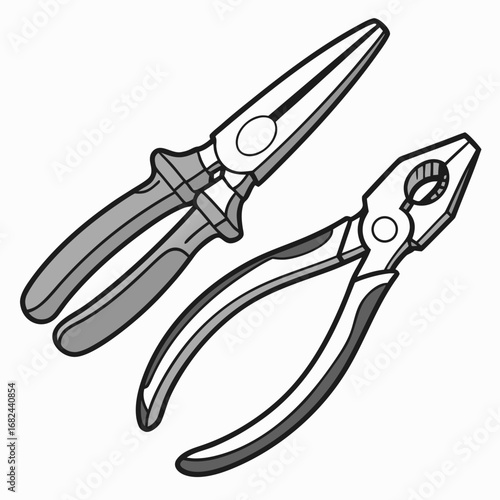 Gripping pliers tool metal hardware