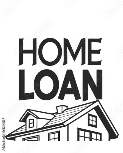 Home loan house graphic mortgage real estate
