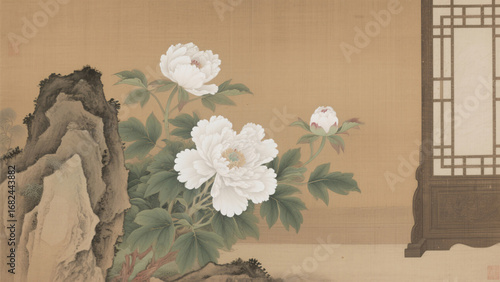 A Chinese landscape painting