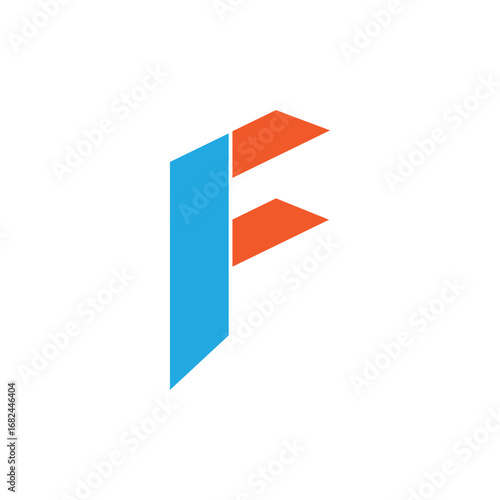 F letter logo monochrome design on black background.F letter design for business logo