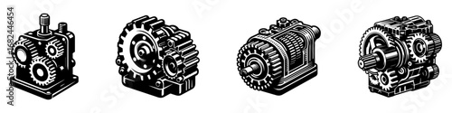 Modern Minimalist Timing Chain Icon, Flat Silhouette of an Automotive Engine Component Vector for Vehicle Illustration Design