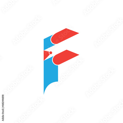 F letter logo monochrome design on black background.F letter design for business logo