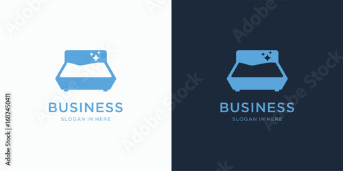 bed logo icon abstract, mattress symbol, bedroom concept vector design inspiration 