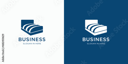 Bed Idea,  mattress symbol, bed room logo design inspiration 