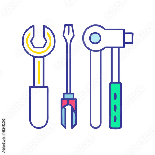 Wrench screwdriver and ratchet tools mechanical