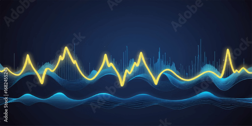Heart beat ecg graph on green medical monitor showing cardiogram diagram of health care rate illustration