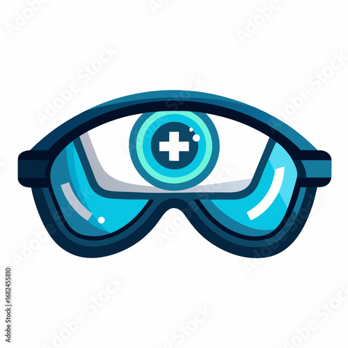swimming goggles vector illustration