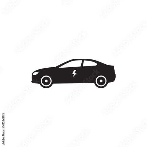 Electric car icon vector illustration