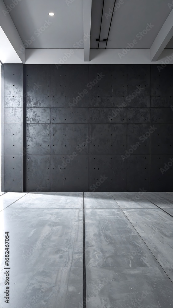 Obraz premium Minimalist concrete interior space
