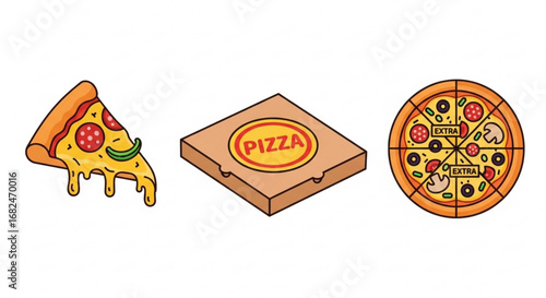 Order pizza online delivery fast food italian restaurant pepperoni cheese slice box extra toppings now 100 characters
