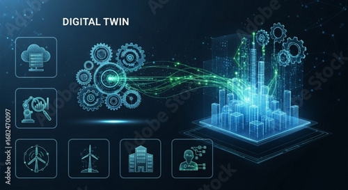 Digital twin technology for smart cities and industrial iot solutions with data analytics and simulations
