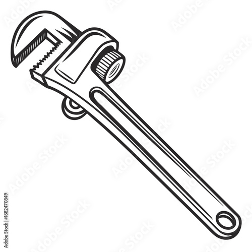 Adjustable pipe wrench tool adjustable wrench plumbing tool