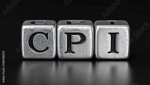 Consumer price index cpi blocks reflecting inflation data financial statistics and market trends