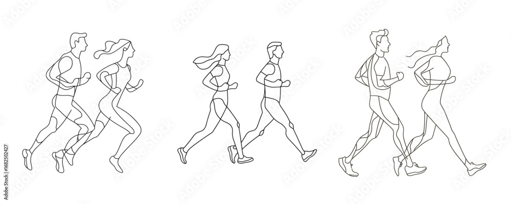 Fototapeta premium Cartoon astronaut working with laptop and desk flat illustration