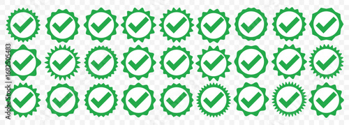 check box icon with correct, accept checkmark icons green tick box, check list circle frame - checkbox symbol sign. check mark box square frame, Tick mark icon set . green tick icon set. EPS 10.