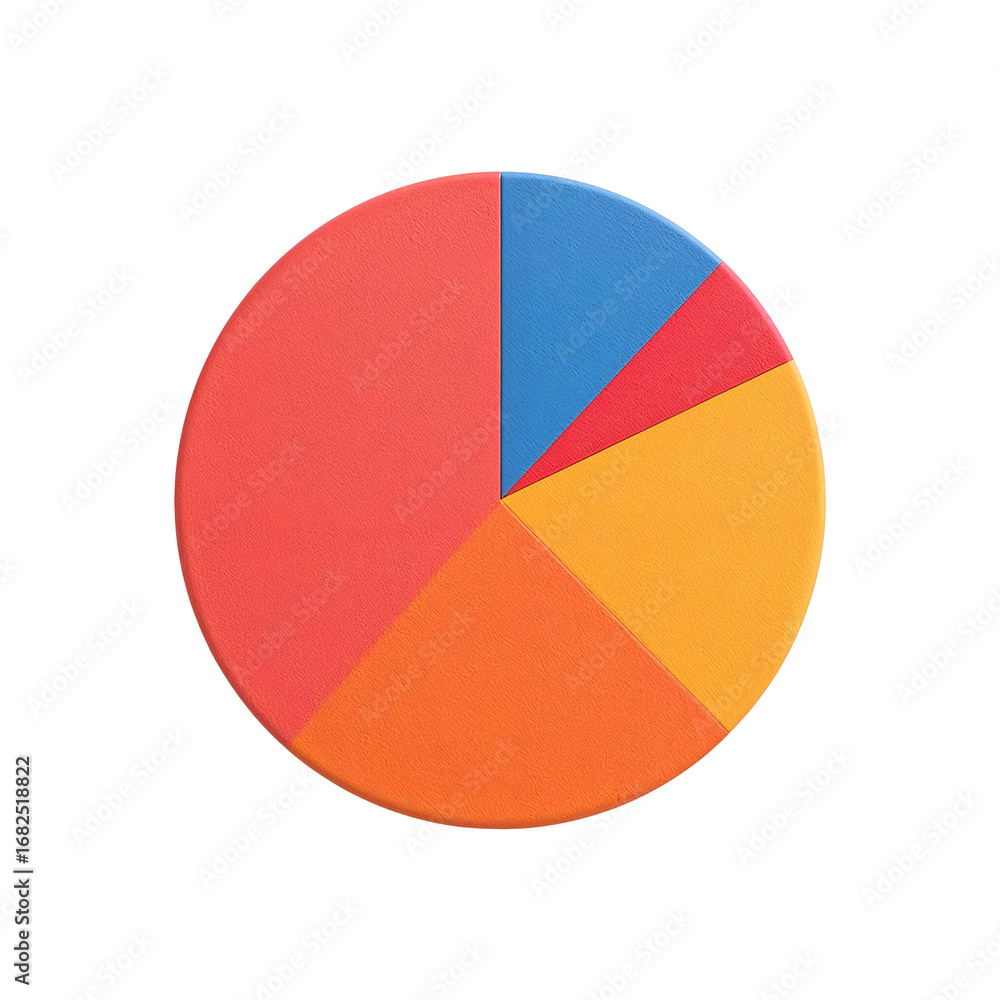 Fototapeta premium colorful pie chart