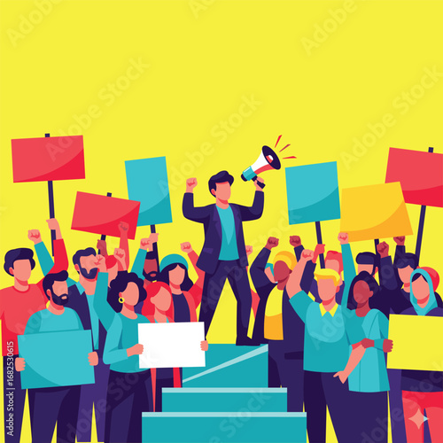 Dynamic Rally Vector Illustration