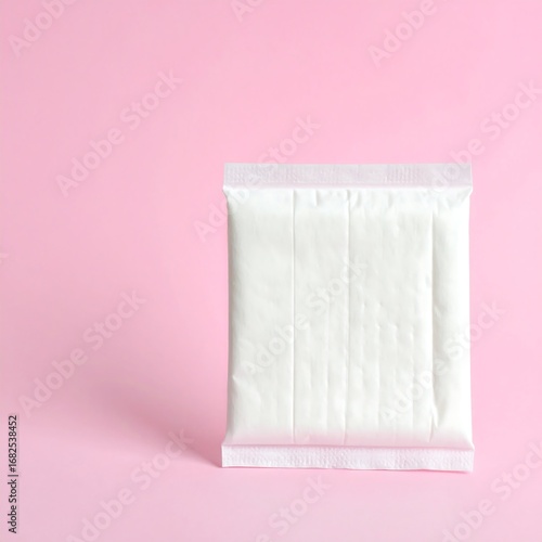 Sanitary Napkin Packaging Pink Background