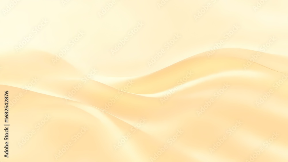 Obraz premium 淡く輝くゴールデンベージュの流線形背景
