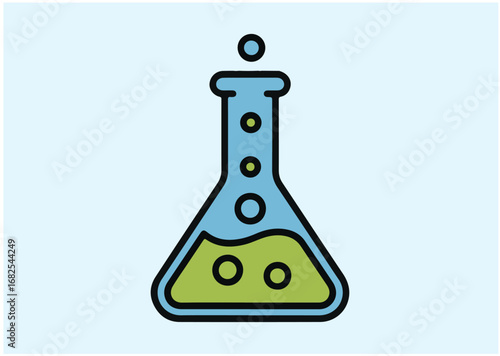 Laboratory flask icon, Laboratory flask vector
