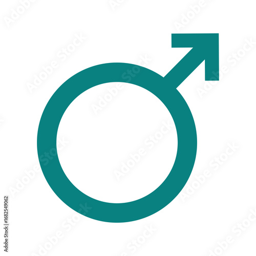 Male sex icon. Boy, Man, Masculine gender icon. Vector illustration of gender symbol.