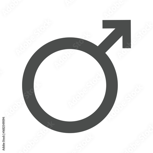 Male sex icon. Boy, Man, Masculine gender icon. Vector illustration of gender symbol.