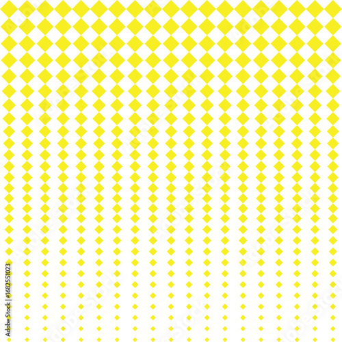 Diamond geometric fading pattern or background vector. Square geometric pixel vector speed fade. Abstract particle grid gradient digital texture. Diamond shape graphic halftone mosaic. eps 10