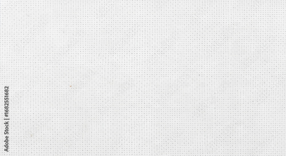Fototapeta premium White Fabric Texture Background with Subtle Grid Pattern
